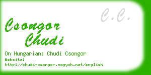 csongor chudi business card